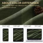 TURCURNO Light Filtering Linen Curtains for Bedroom,Soft Fabric Elegant Bronze Grommet Semi-Sheer Privacy Drapes 2 Panels,Olive Green,52"x90"